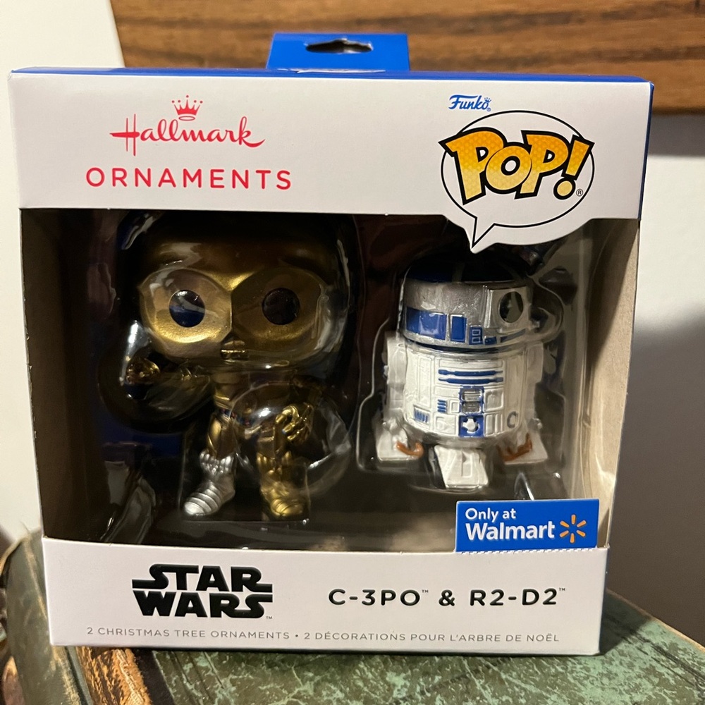 Star Wars 2022 Funko Pop! C-3PO & R2-D2  Ornaments NIB Christmas Hallmark